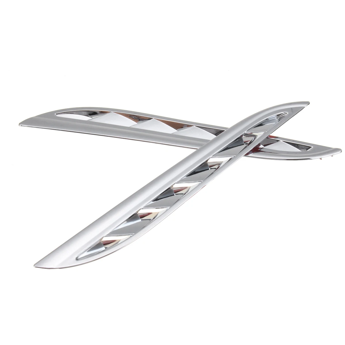Ssrracing Chrome Air Intake Side Vent Covers For 2007-2011 Suzuki Grand Vitara – Pair, ABS Plastic, Tape Installation - View #9