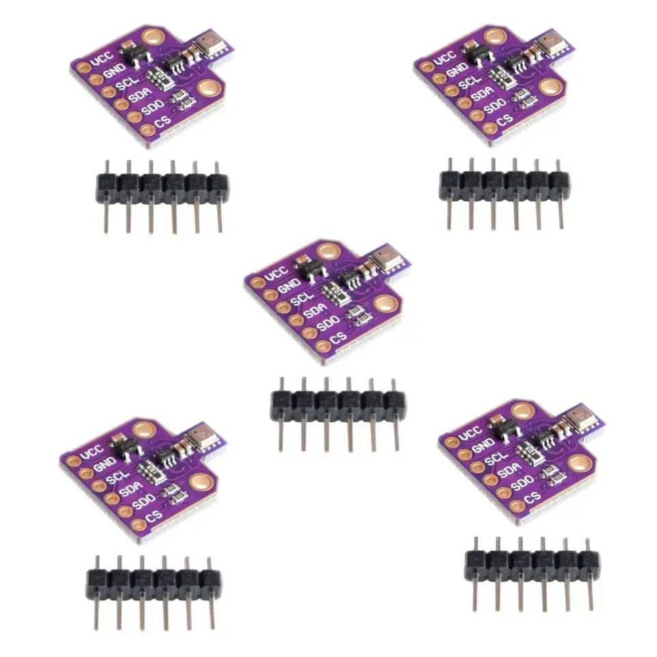 BME680 Temperature and Humidity Temperature Pressure High Altitude Sensor Module Digital 4 in 1 Sensor With Gas High Accuracy image 2
