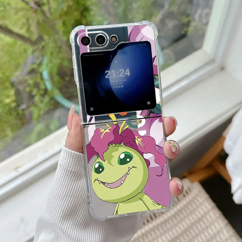 Anime Digimon Adventure Phone Case for Samsung Galaxy Z Flip 6 5
