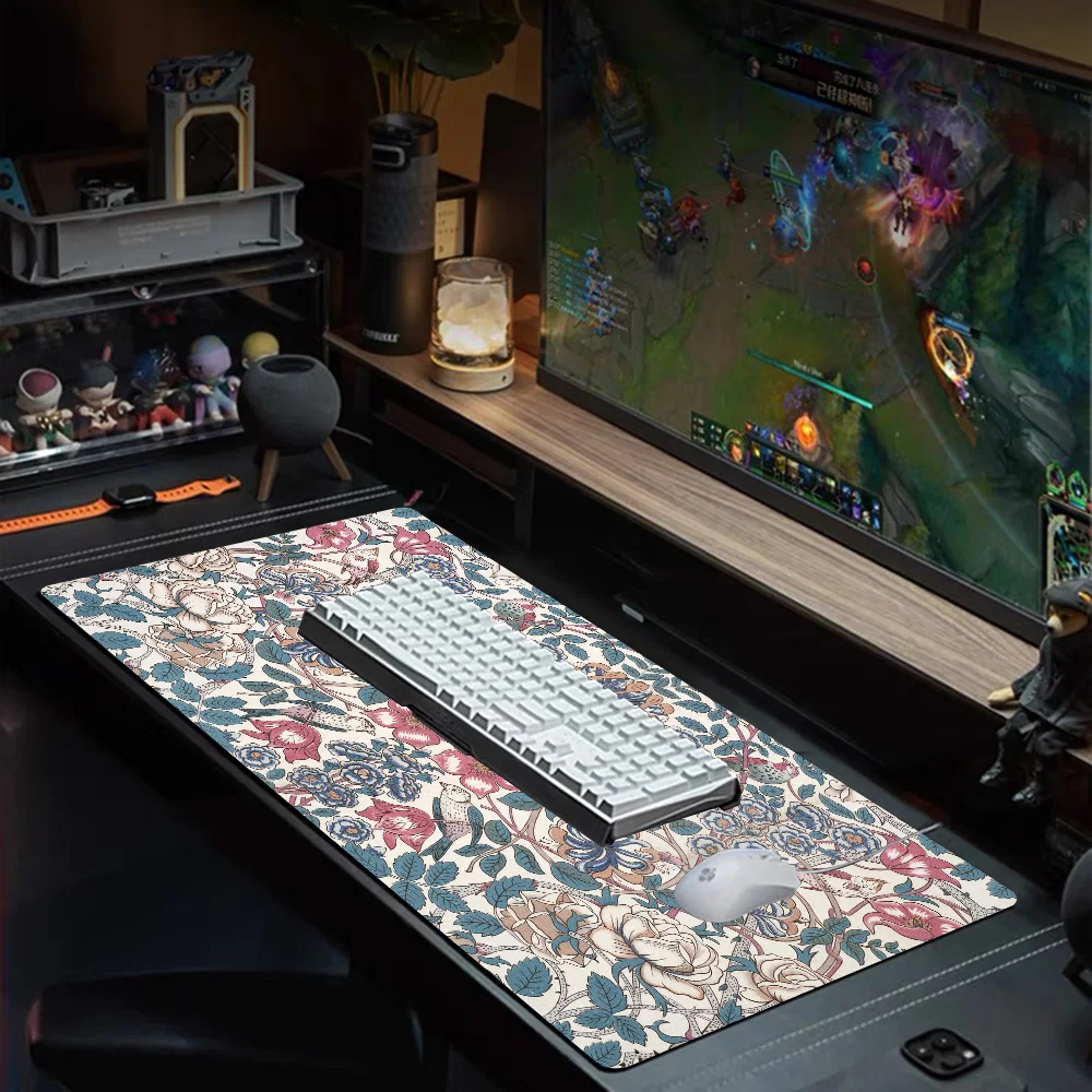 William Morris Girl Pad Gamer Play Mats Mousepad Size For Large Edge Locking Game Keyboard Pad 3