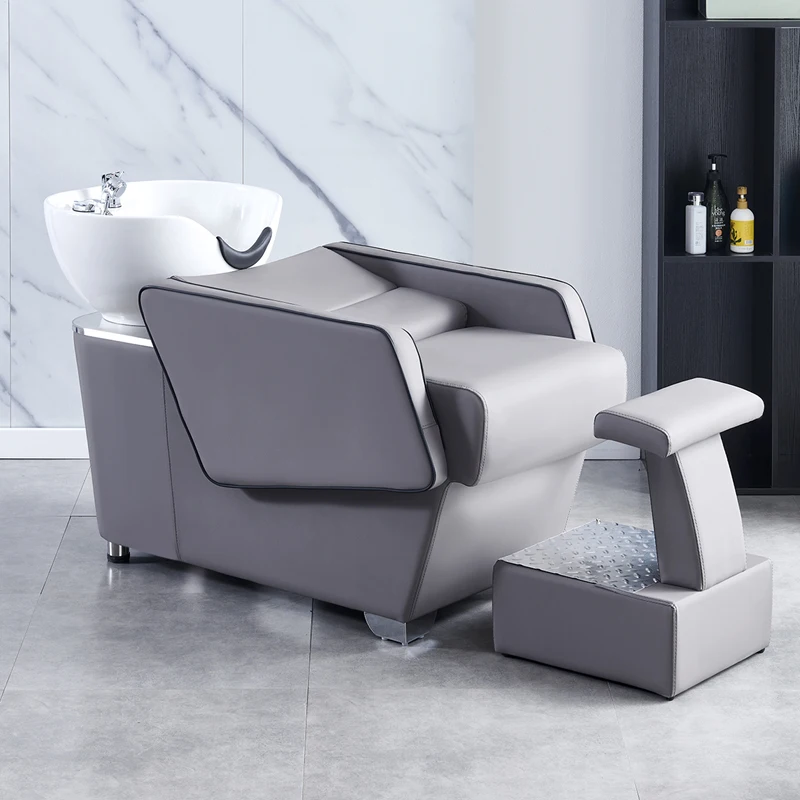 Shower Styling Shampoo Chairs Salon Hairdressing Barber Massage Shampoo Bed Luxury Spa Sillas Peluqueria Salon Furniture CM50XF