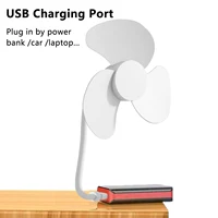 Ventilateur Flexible USB, Mini ventilateurs de refroidissement portables, alimenté par USB pour batterie externe, ordinateur Portable, chargeur AC 4