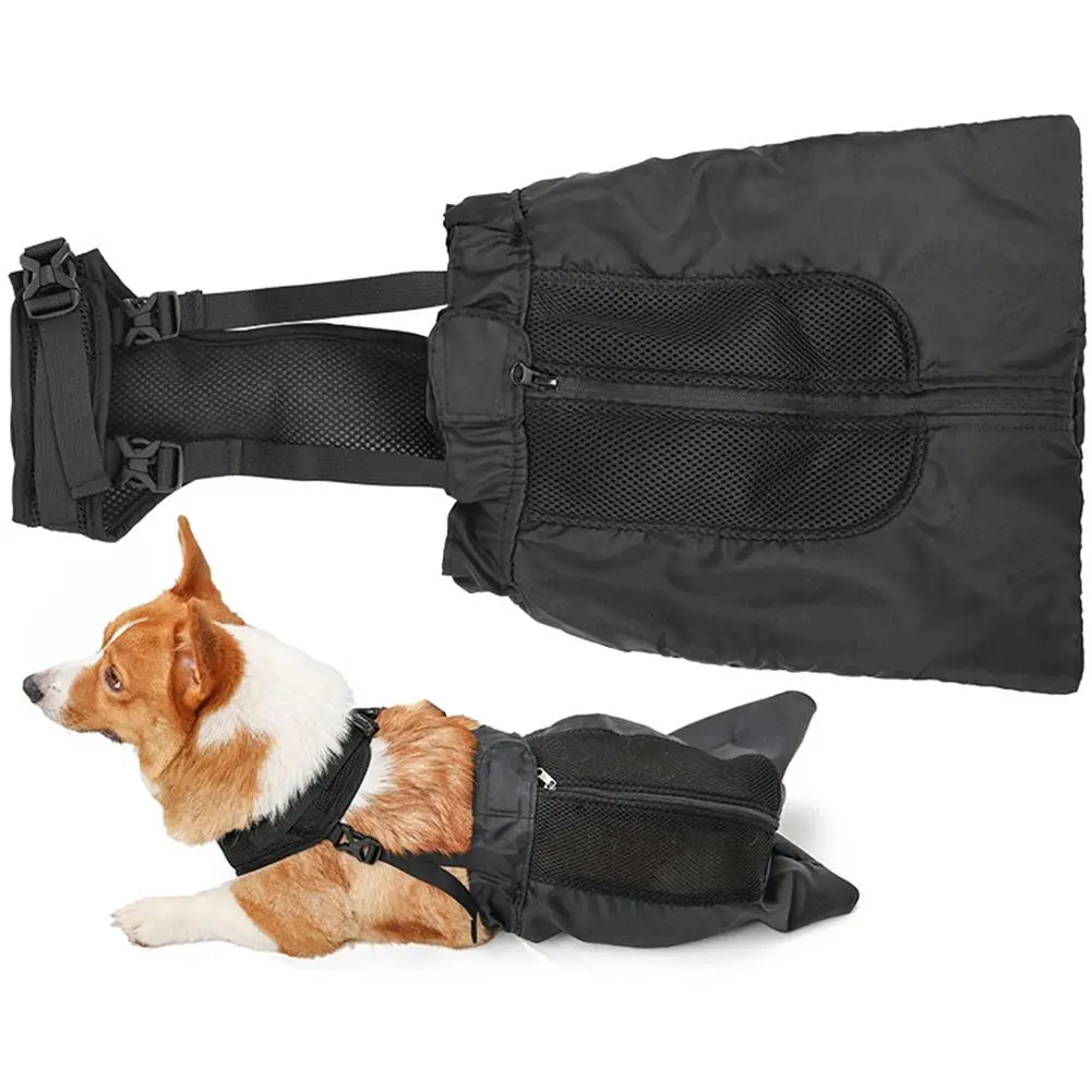 Indoor Paralyzed Dogs Cats Recovery Carrier Bag Help Pet Chest Dog Protect Limbs And Bag Drag Disabled R2R7