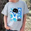 New Astro Bot T-shirt Kids Cute Cartoon Figure Graphic T Shirt Boys Girls Casual Short Sleeve Tops Creative Robot Fashion Tshirt 2