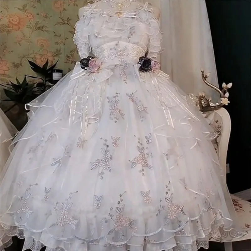 

Embroidered Lolita Wedding Dress Gorgeous Sweet