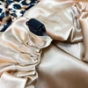 Elastic Wide Edge Satin Bonnet Long Hair Hat Sleeping Hats Wrap Night Cap Curls Reversible Women Men Heating Cap Hair Accessory 4