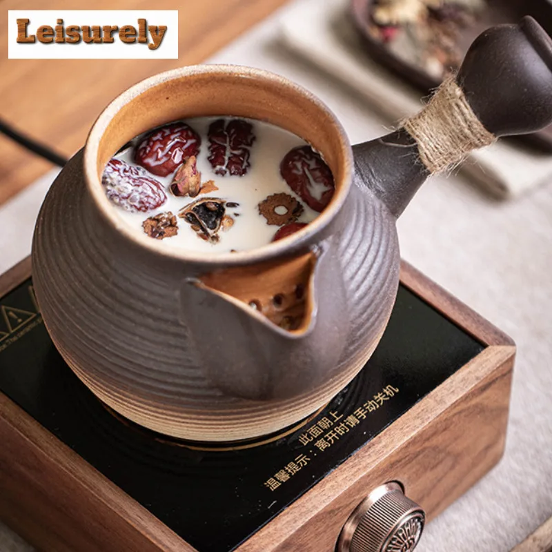 700ml Jars Pots Boiling Water Kettle Large Capacity Tea Maker Pot Herbal Medicine Kettle For Electric Ceramic Stove Tea Items