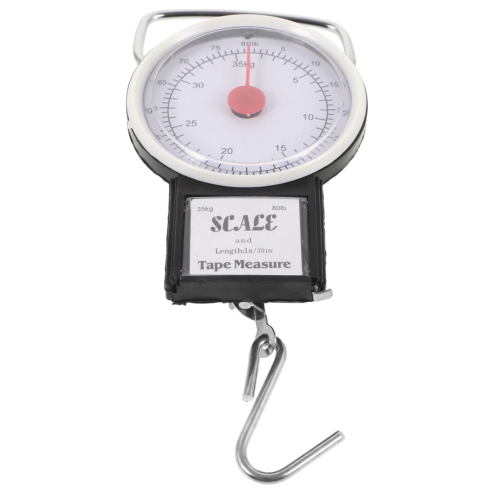 Portable 35KG Fish Hook Spring Mini Travel Suitcase Weight Measurement Tool High Precision Hanging for Weighing for Luggage