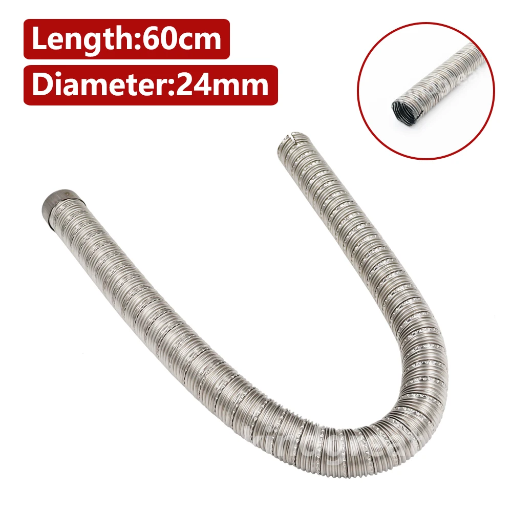 RVS Demper met uitlaatslang 24mm RVS Demper met uitlaatslang 24mm