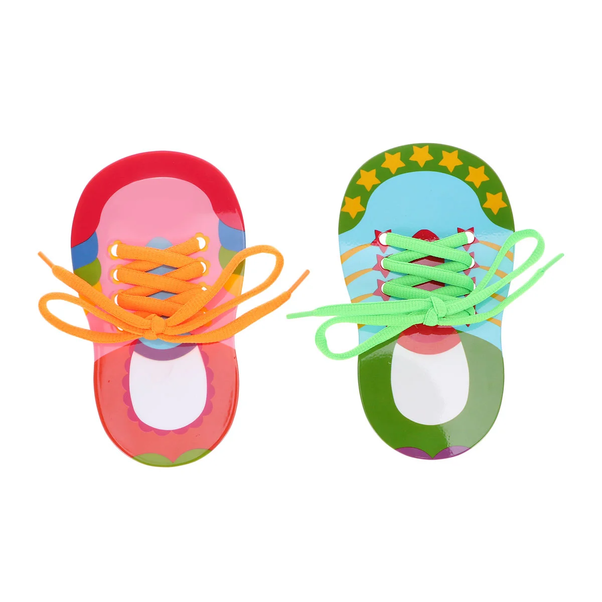 

2 Pcs Lacing Board Educational Shoes Toy Toys Shoelace Teaching Kids Shoelaces for Sneakers