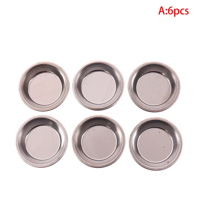 6-Piece Metal Paint Mixing Tray Set for Precision Coloring and Craft Tools