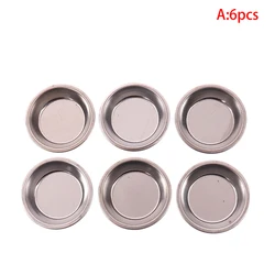 6-Piece Metal Paint Mixing Tray Set for Precision Coloring and Craft Tools (A)