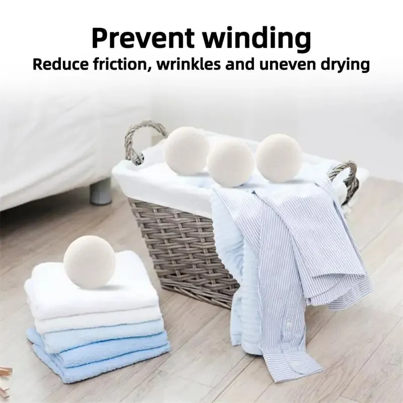 Wool Dryer Balls Reusable Wool Dryer Balls Softener Laundry Washing Machine Accessories Home Washing 3/5cm