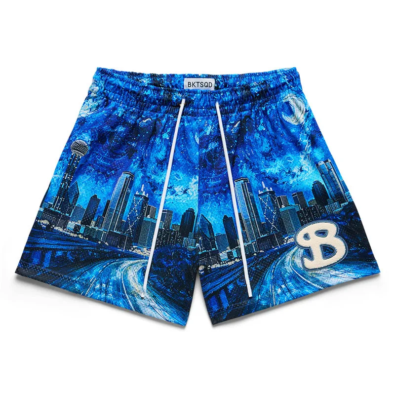 2025 BUCKETSQUAD Summer Mesh Basketball Shorts Men's Quick Drying Brand Sports Shorts Casual Trendy Running  Shorts Mens 2