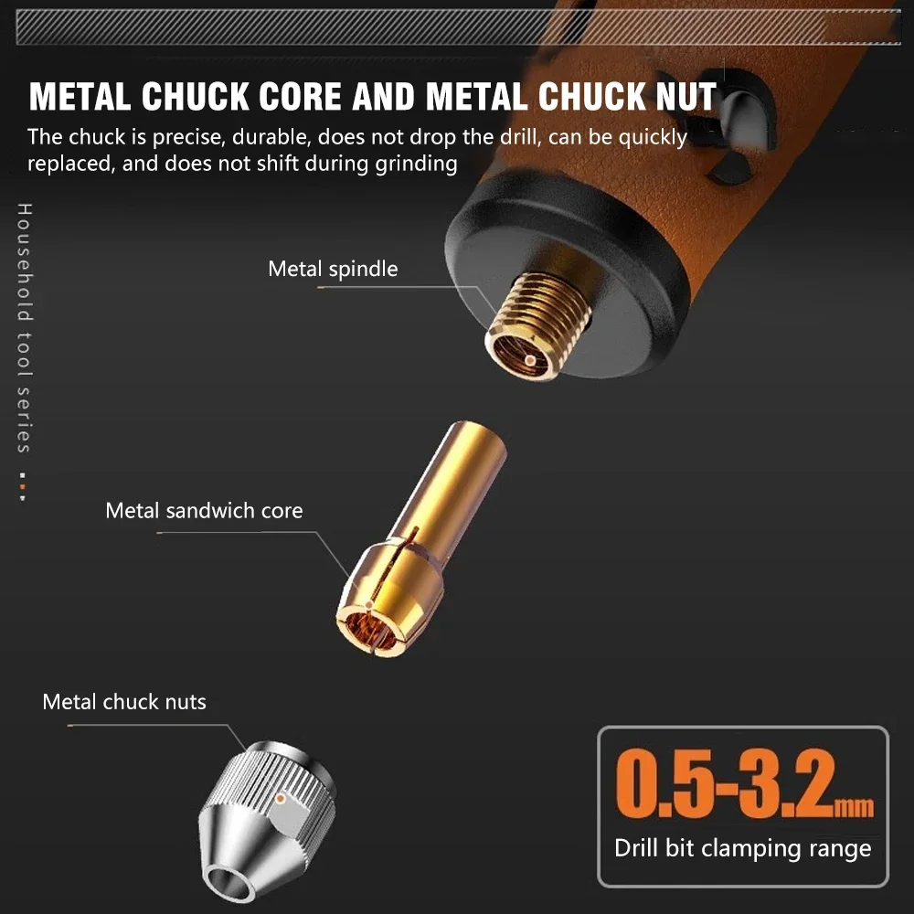 3.6V Wireless 3-Speed Mini Electric Drill Kit - 90 Accessories Power Tool for Carving Polishing Cleaning Engraving