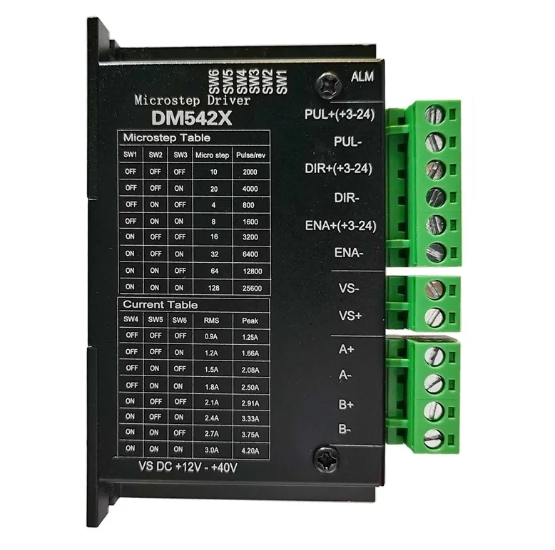 Драйвер шагового двигателя DM542X 2-фазный цифровой микрошаг 4 2 а для Nema57 86 |