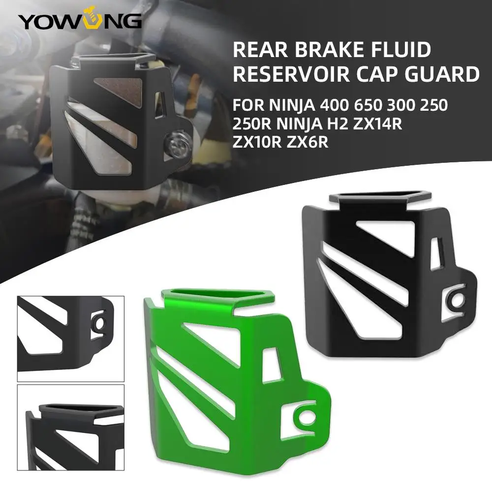 

Motorcycle For Kawasaki Ninja 400 650 300 250 250R Ninja H2 ZX14R ZX10R ZX6R Rear Brake Fluid Reservoir Guard Cover Protector