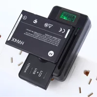 Mobile Battery Charger Universal LCD Indicator Screen USB-Port For Cell Phone Chargers 32-55mm Battery Charging AU UK EU Plug