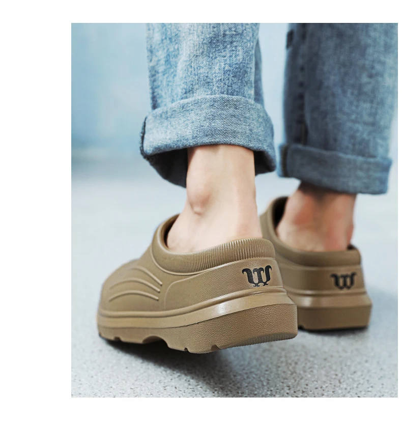 Männer Wassers chuhe Regen Slip auf Eva Garten Hausschuhe Größe 35-46 – Detail 13