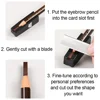 Eyebrow Pencil Microblading Supplies Set Waterproof Eyebrow Tattoo Tint Enhancers With Sharpener Brow 10Pcs Brow Trimmer Blade 2