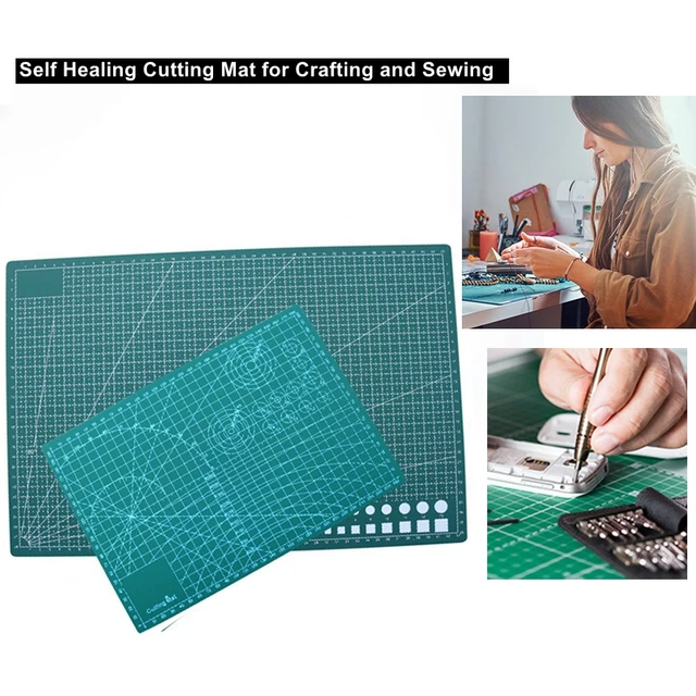 PVC Grid Mat Cutting Mat Patchwork Craft Mat Pad Leather Fabric