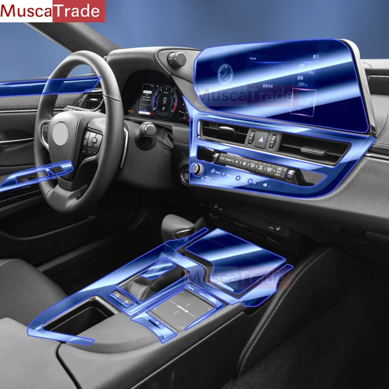 

For Lexus ES 2021-2023 Car Interior Center console Transparent TPU Protective film Anti-scratch Repair film Accessories refit