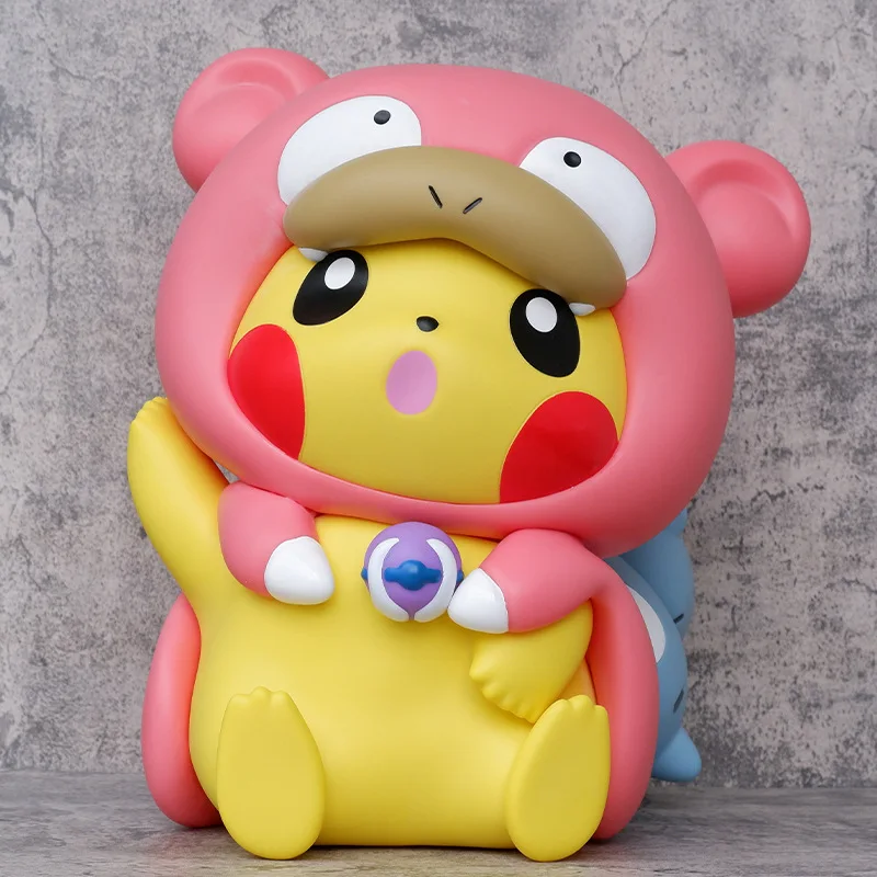 kawaii-anime-pokemon-statue-for-kids-slowpoke-slowking-cos-pikachu-gk-figura-de-pvc-modelo-colecionavel-brinquedos-presentes-de-boneca-41cm