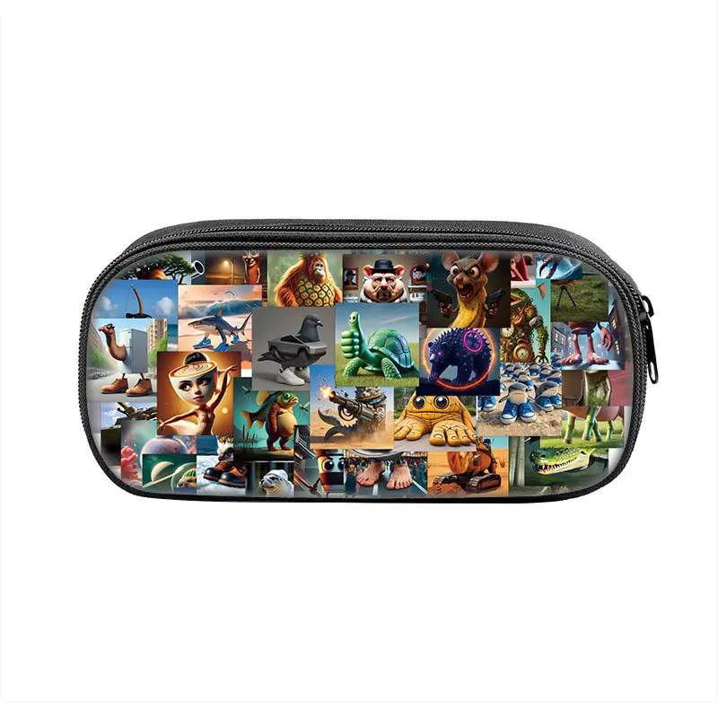 Trousse à Crayons - Ballerine Cappuccina, Personnage Italien De Brainrot