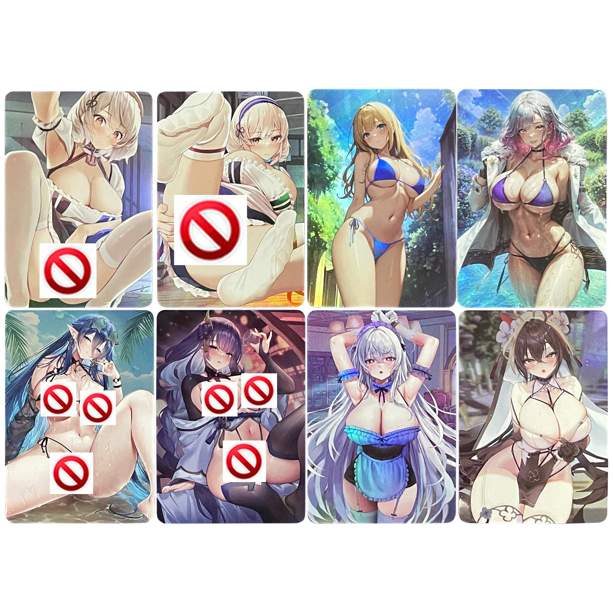 

2Pcs/set Diy Self Made Anime Girls Flash Card Kitagawa Marin ACG Underwear Swimwear Series Game Anime Collection Cards Gift Toys