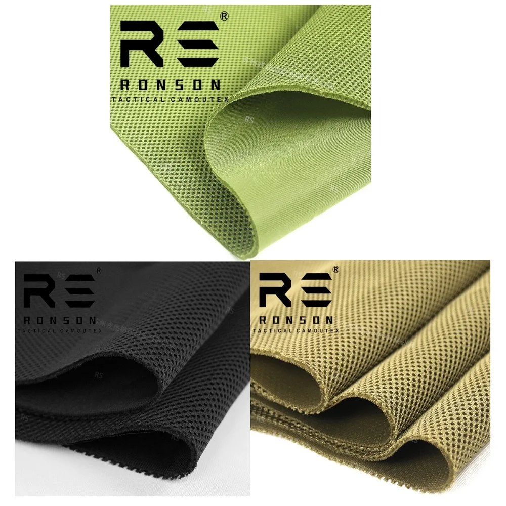 

Military Quality Sandwich Mesh Black Wolf Brown Three-layer Sandwich Breathable And Wear-resistant Multi-purpose 3D Mesh Fabric