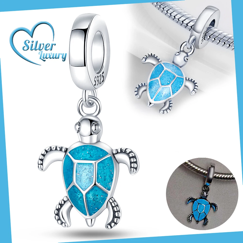 

Phantom Nightlight Turtle Pendant 925 Sterling Silver Fit Pandora Bracelet Silver 925 Original Charms for Jewelry Making