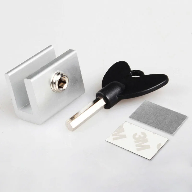 Child Baby Protection Safety Adjustable Sliding Window Lock Stop Aluminum Alloy Safety Lock with Key Anti-theft Window