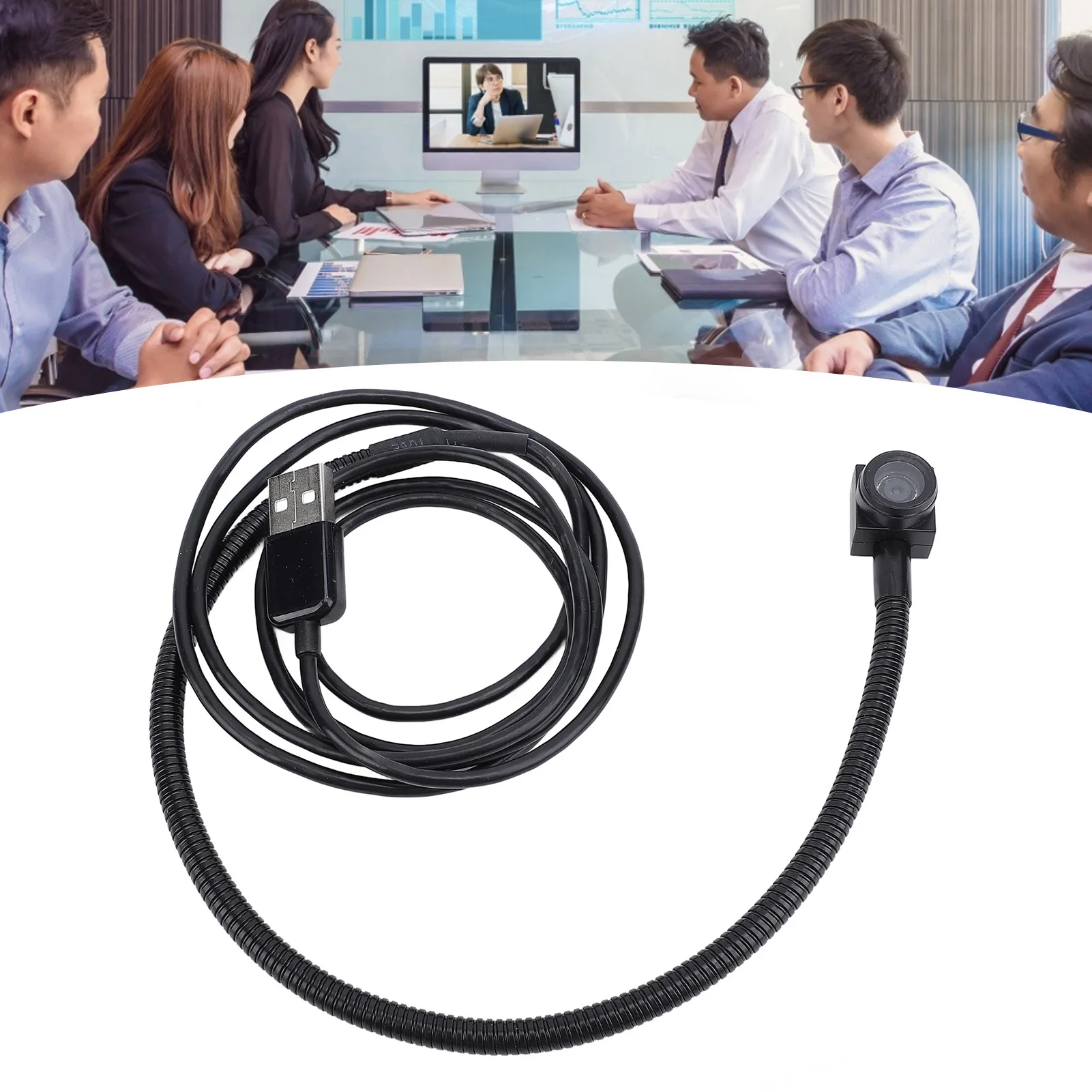 Center Webcam USB Center Webcam 4K 15fps 8MP Auto Focus 80&deg; Viewing Angle Eye Contact for PC Laptop Middle Screen