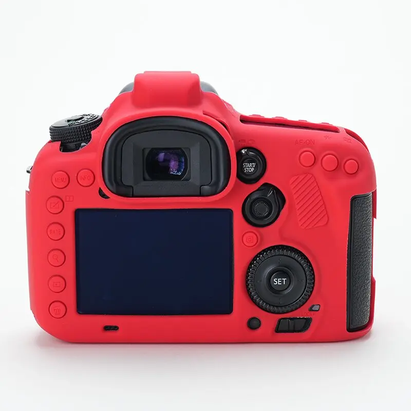 Coque peau en Silicone souple, housse de protection pour appareil photo DSLR, pour Canon EOS R100 R8 R7 R6 R6II R5 R10 R50 R RP 70D 80D 2000D T7-For EOS R7 Rouge- image 61 | Rakuten