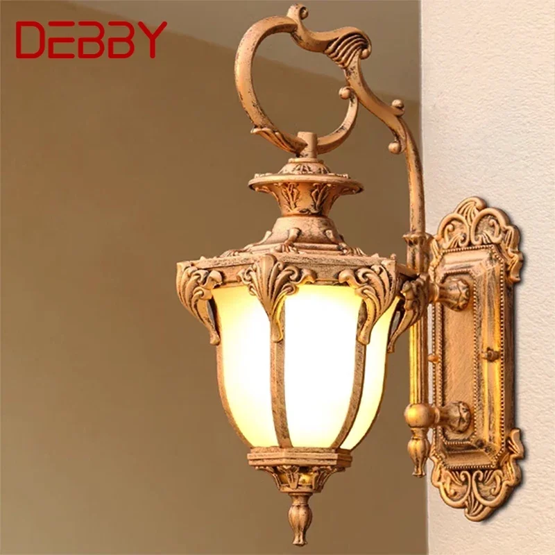 DEBBY 현대식 LED 야외 벽 램프, 전기 심플 방수, 발코니 복도 안뜰 빌라 게이트 호텔