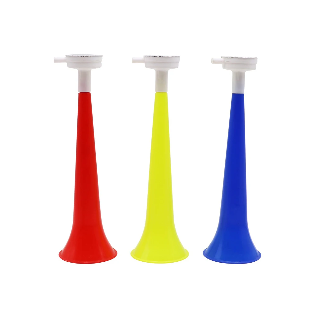 Cheer Plastic Horn Football Game Fans Cheerleading Props Vuvuzela Kid Trumpet Wholesale Dropshipping for Sports Meet 3 pcs foam fingers noise makers toys sports football cheer props eva portable cheerleading for child