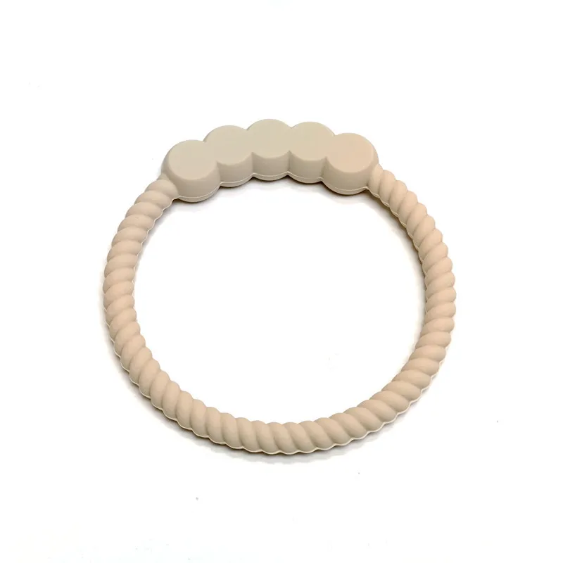 1/9pcs Children's Teether Silicone Animal Round Silicone Teether Teething Stick Baby Teething Bite Toys Bracelet