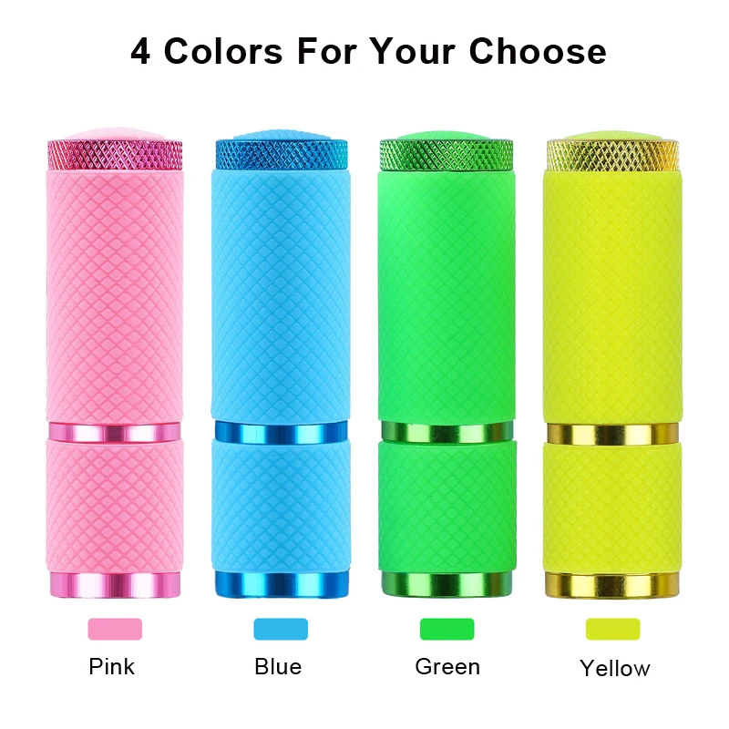 Compact LED UV Nail Dryer for Gel Polish - Portable Fast Drying Handheld Tool