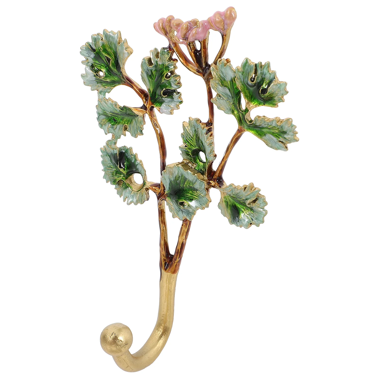 Retro Decor Bathroom Towel Decorative Wall Hooks 1500X930X100CM for Coats Leaves Green Vintage Hanging Things