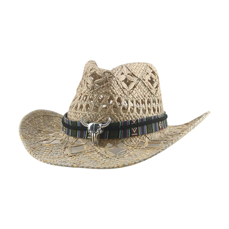 

Cowboy Hat Western Cowboy Hats for Women Beach Hat Cowgirl Straw Hats Summer Sun Hat Luxury Handmade Wide Brim Sombrero Hombre