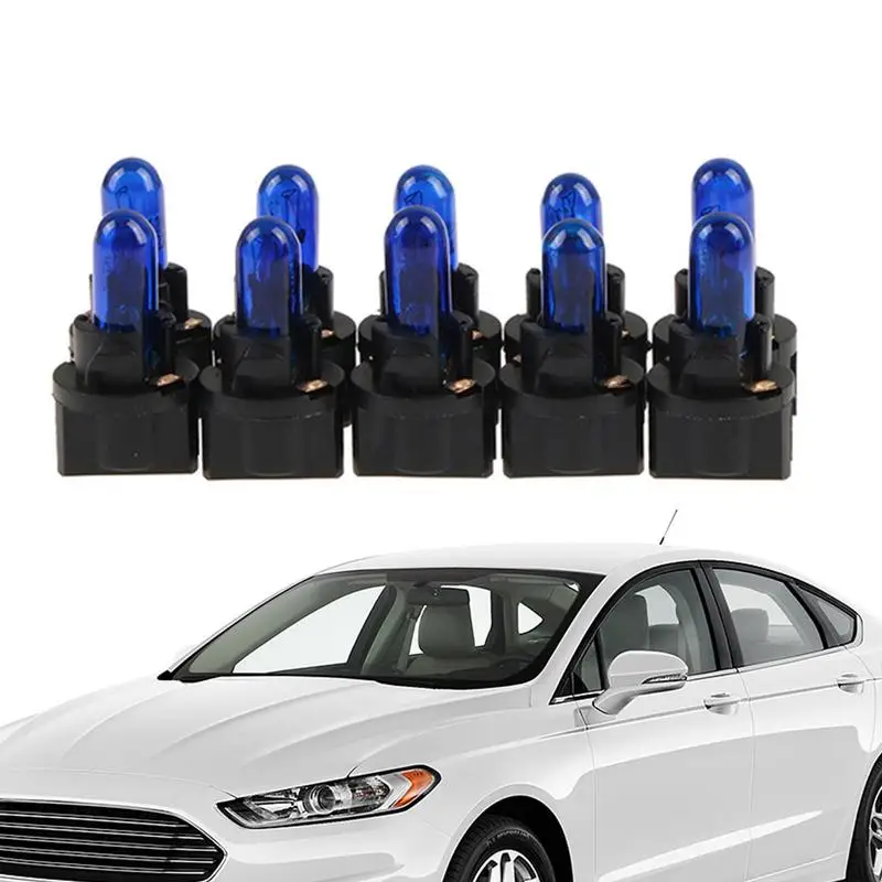 

Автомобильные фонари T5, Автомобильная фонарь, фонарь для приборной панели, 10 шт., приборная панель, датчик, кластер, индикатор, фонари для двери