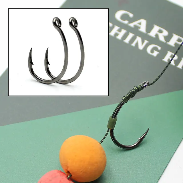 20pcs Fishhooks High Carbon Stainless Steel Barbed Crank Hook Nickel Coated Carp  Fishing Hooks Rig For Carp Fishing Accessories - AliExpress