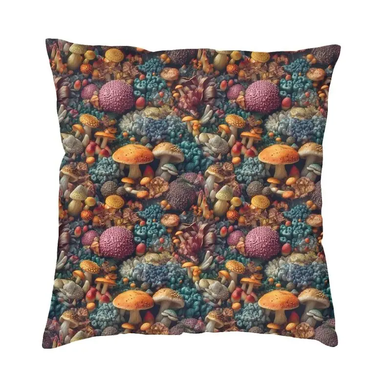 

Wild Mushrooms Collection Pillow Covers Decorative Luxury Cushion Cover Soft Pillowcase