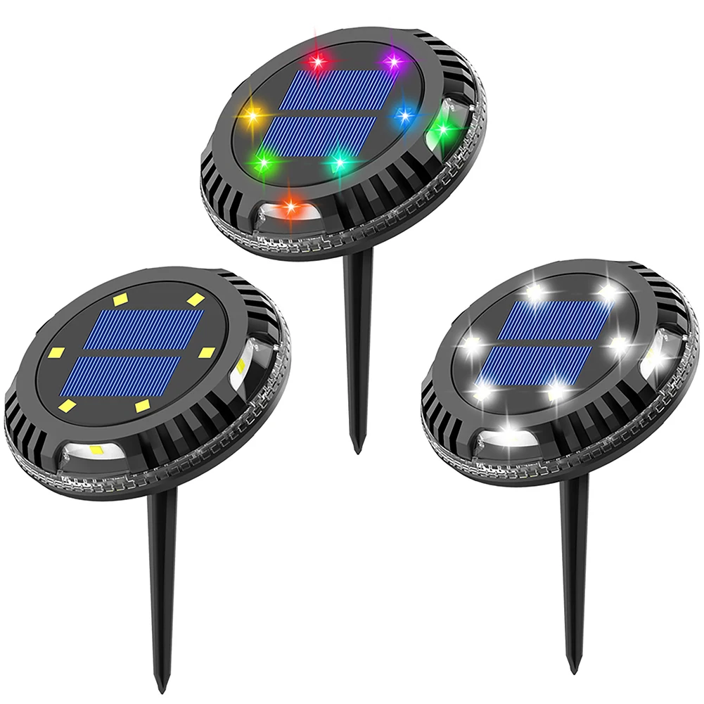 

IP65 Waterproof LED Outdoor Solar Power Ground Light Lighting Control Path Deck Lights Yard Driveway Lawn Garden Decoration Lamp