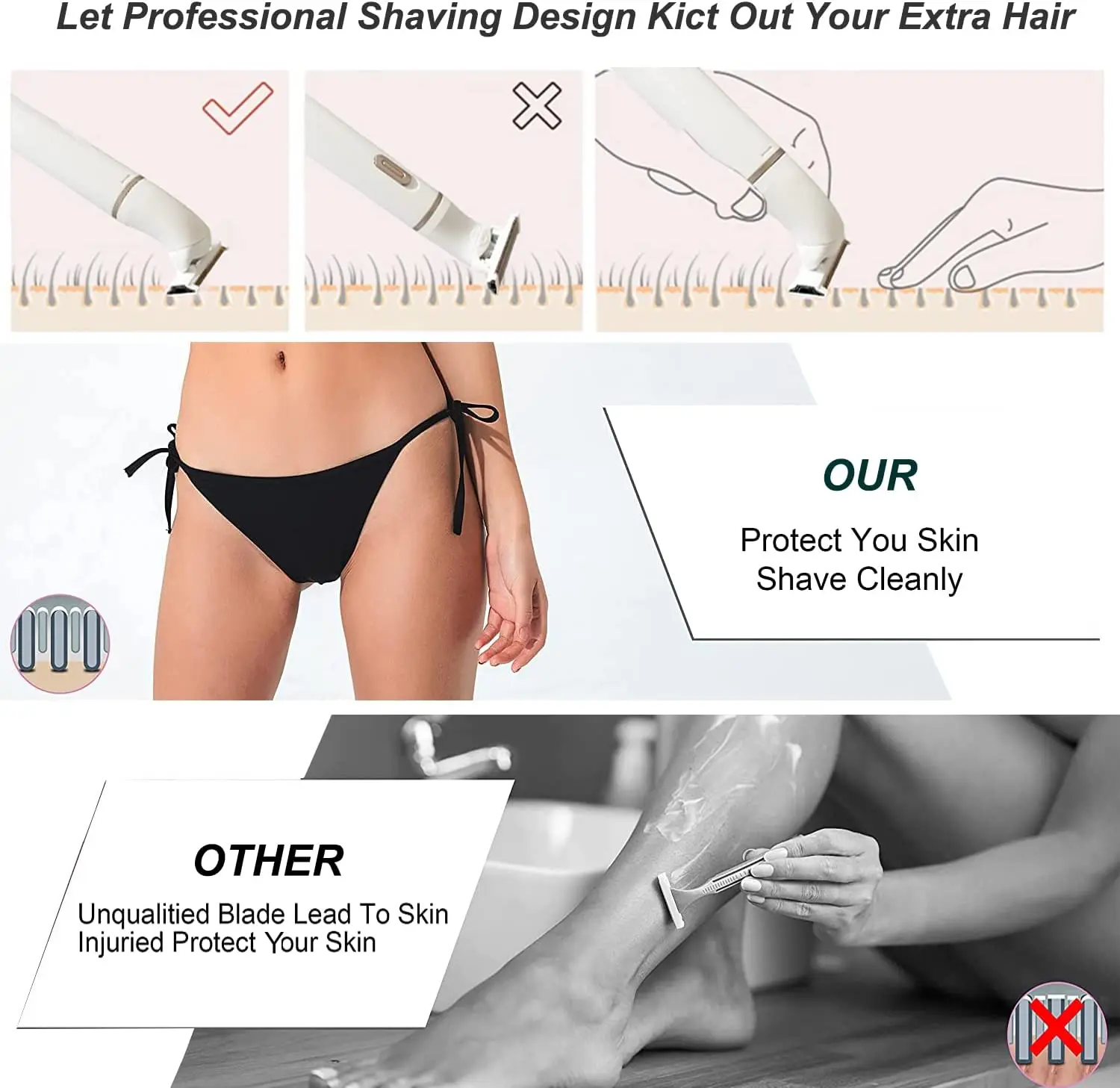 Pubic Hair Removal Intimate Areas Haircut Rasor Clipper Trimmer For Groin Epilator Safety Razor Man Lady Shaving,hair clipper,electric shaver,hair trimmer,body trimmer