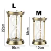 Glass Empty Hourglass Bottle Silver Container Three Pillars Sandglass Metal Timekeeper European Home Decoration Sand Clock Timer 6