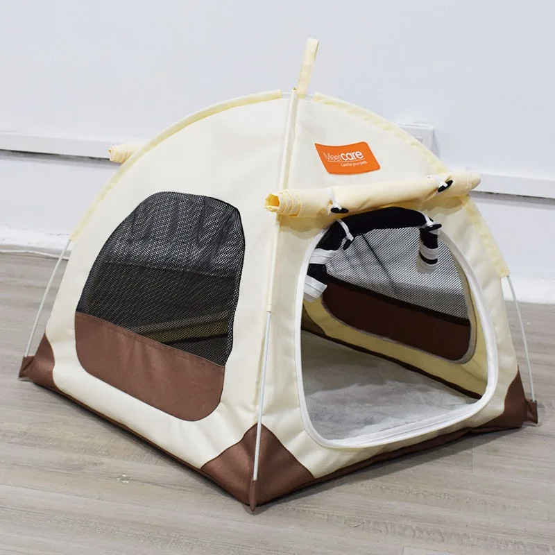 Oxford Cloth Kennel Outdoor Pet Tent Can Be Dismantled and Washed Cat Tents Strong Support Portable Pet Supplies Products