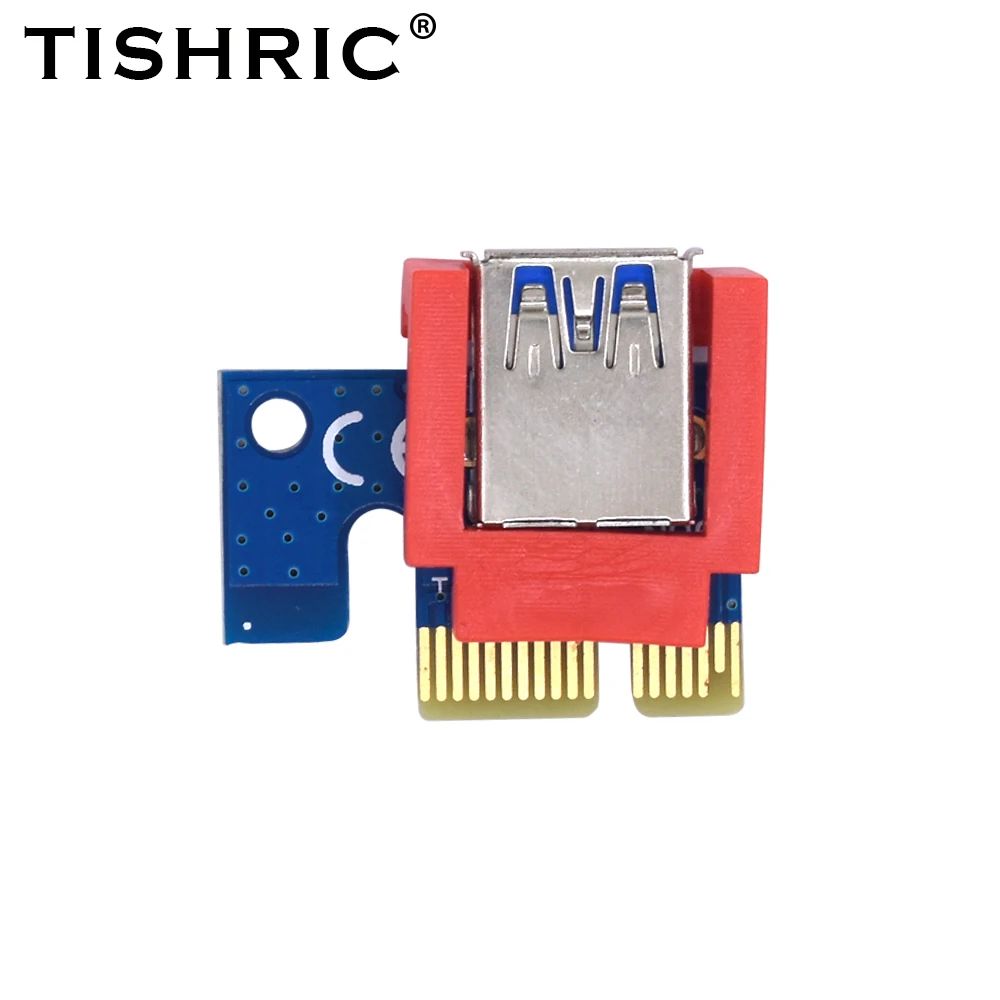 TISHRIC PCI-E Riser Card Retainer Vertical Mount Locker 1X 16X PCIE Cable Extender For Mining ETH BTC Riser for Video Card