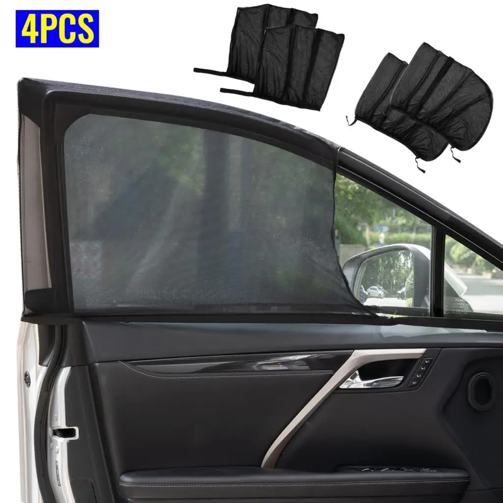 

4x Universal Car Sun Shade Side Window Curtain Front Rear Parasol Coche Cover UV Protector Visor Shield Auto Styling Accessories