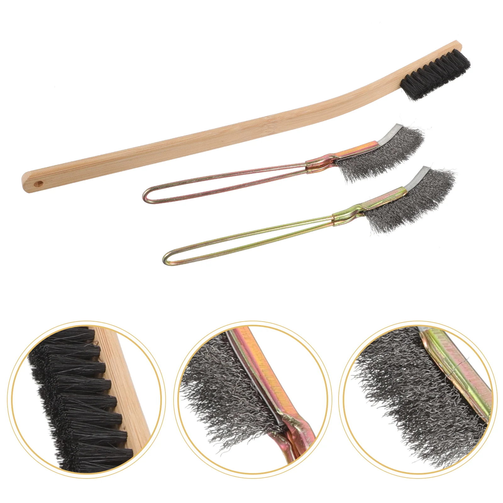 

3pcs Multi-functional Cleaning Brush Bird Cage Necessary Cleaning Brush Bird Nest Cleaning Brush